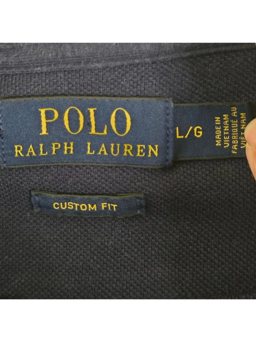 Polo Ralph Lauren Custom Fit Designer Equestrian Polo Pony Polo Shirt Size L